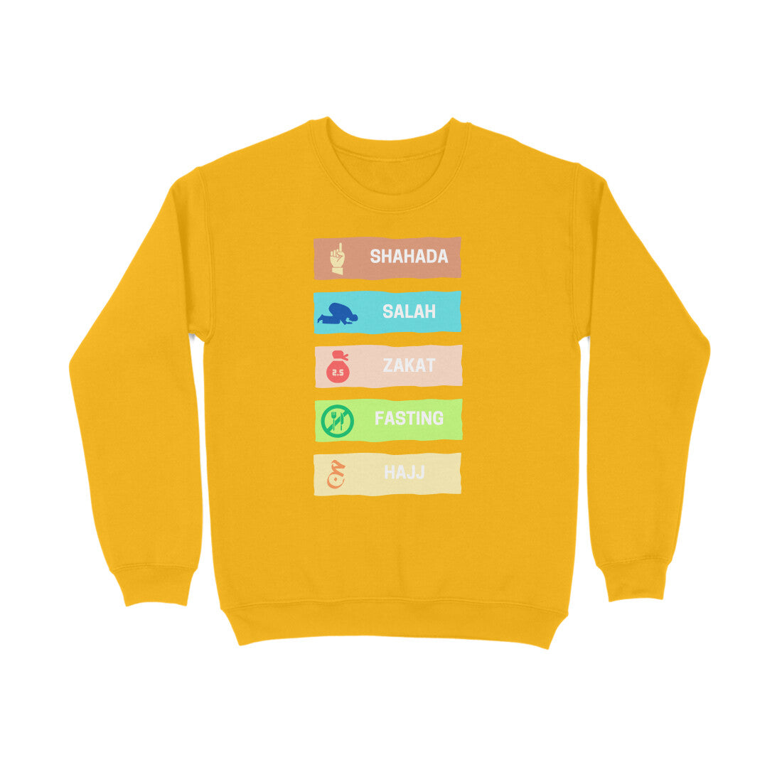 Five Pillars of Islam Multicolor Sweatshirt