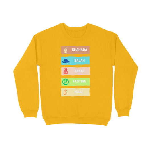 Five Pillars of Islam Multicolor Sweatshirt
