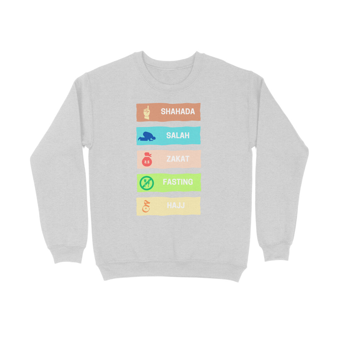 Five Pillars of Islam Multicolor Sweatshirt