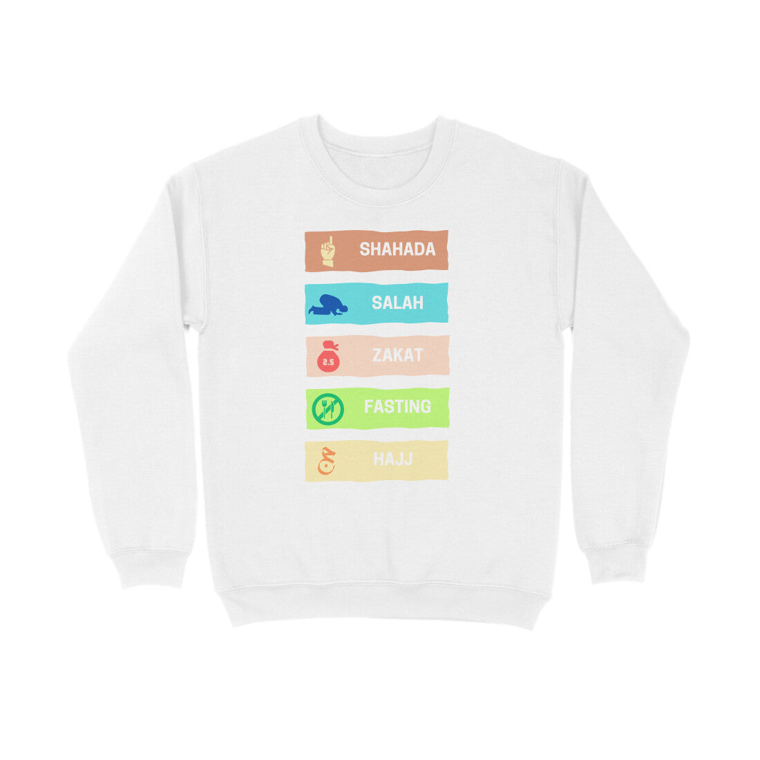 Five Pillars of Islam Multicolor Sweatshirt