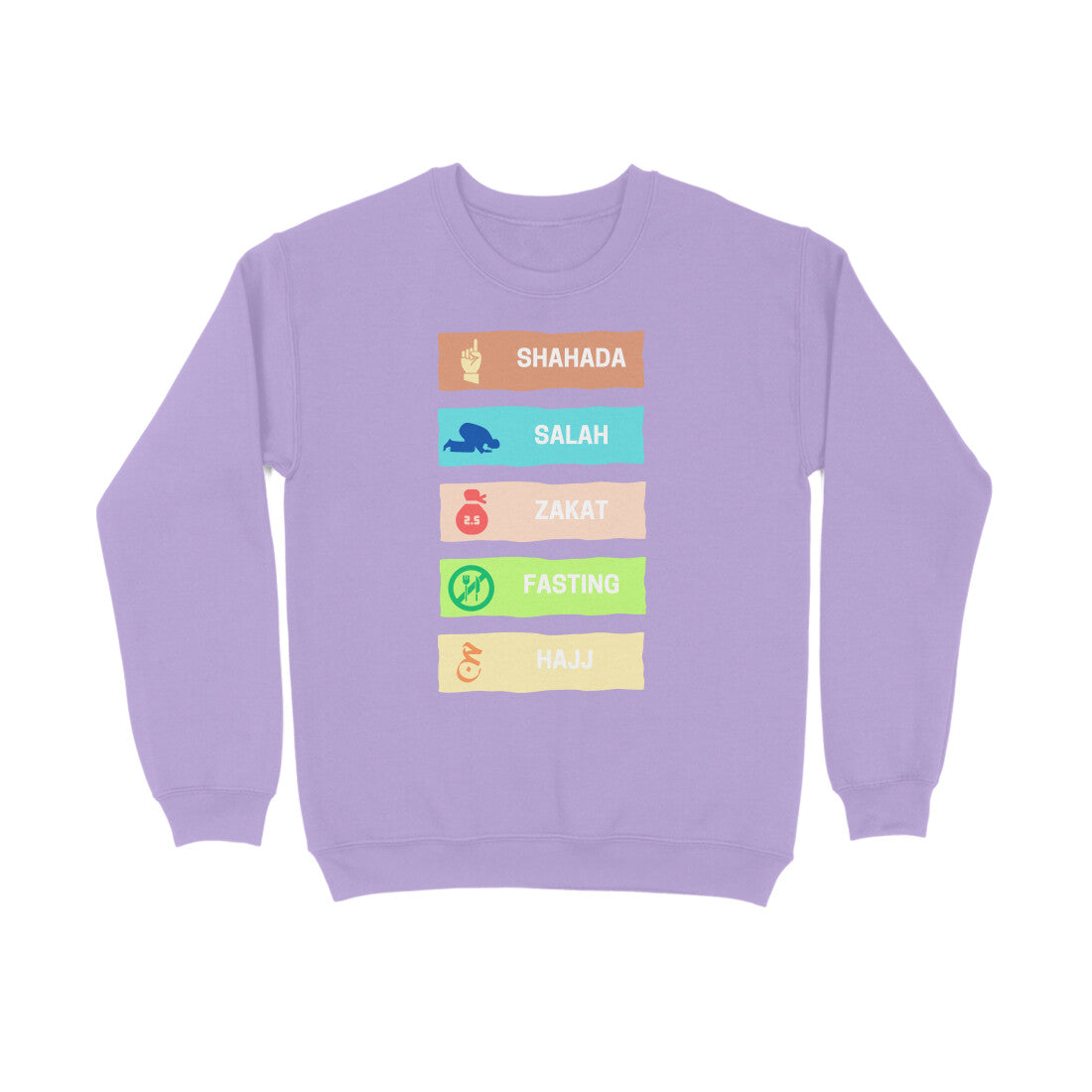 Five Pillars of Islam Multicolor Sweatshirt