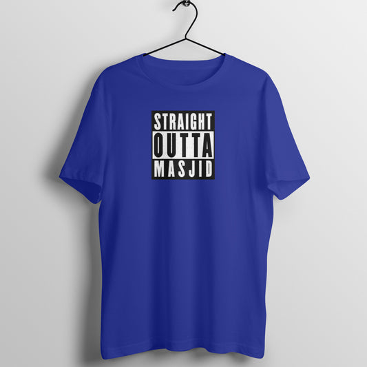 Straight Outta Masjid Half Sleeves Tshirt