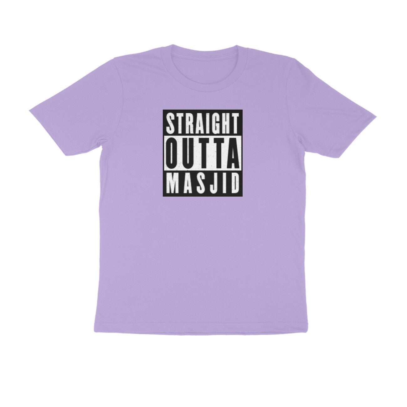 Straight Outta Masjid Half Sleeves Tshirt