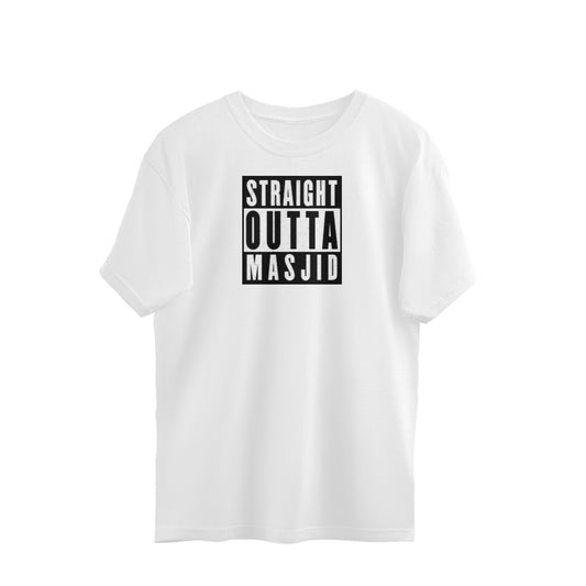 Straight Outta Masjid Oversized Tshirt