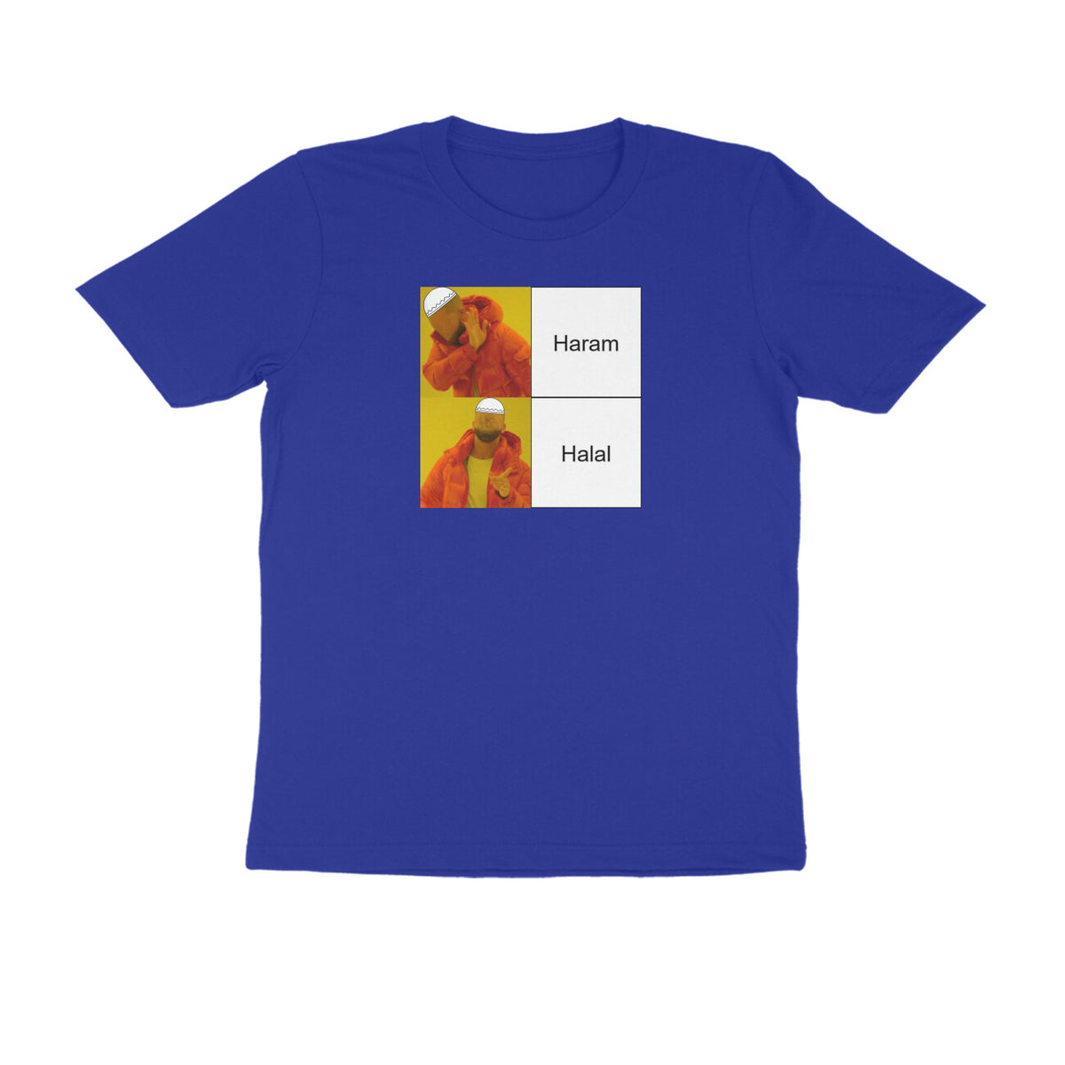 Haram Halal Meme Half Sleeves Tshirt