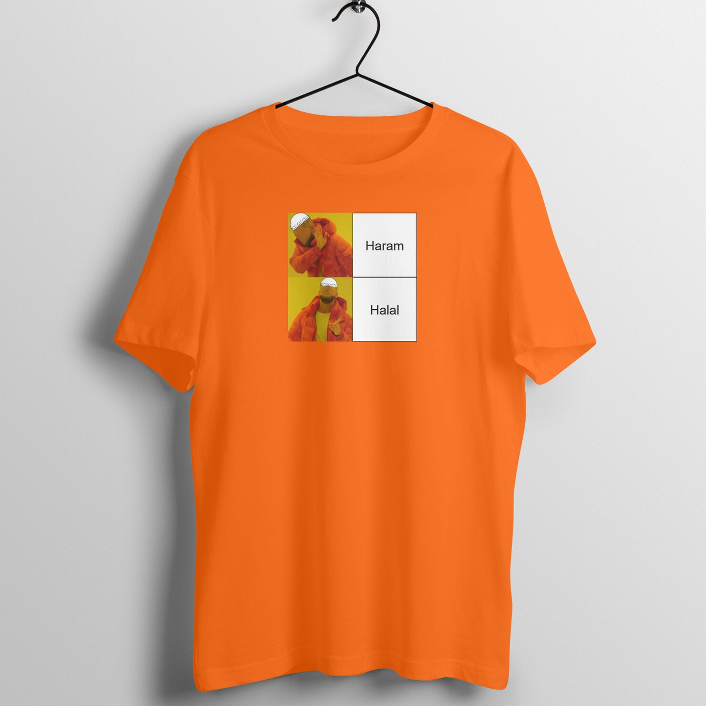 Haram Halal Meme Half Sleeves Tshirt