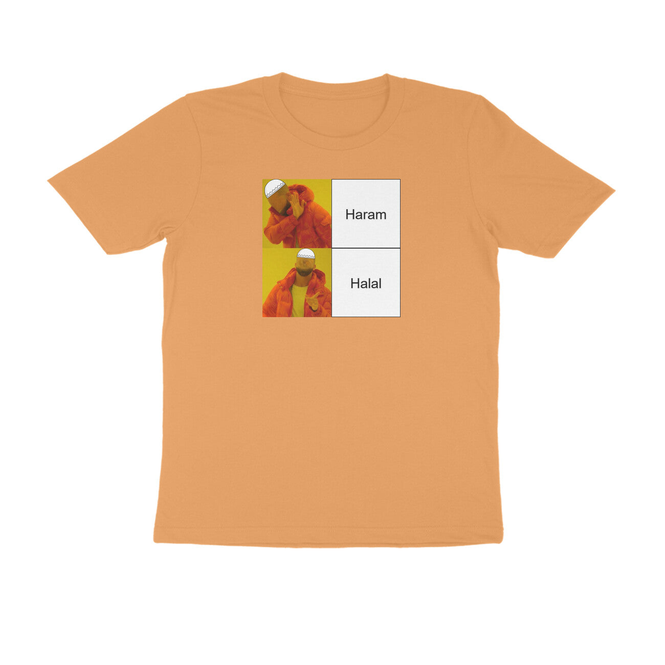 Haram Halal Meme Half Sleeves Tshirt