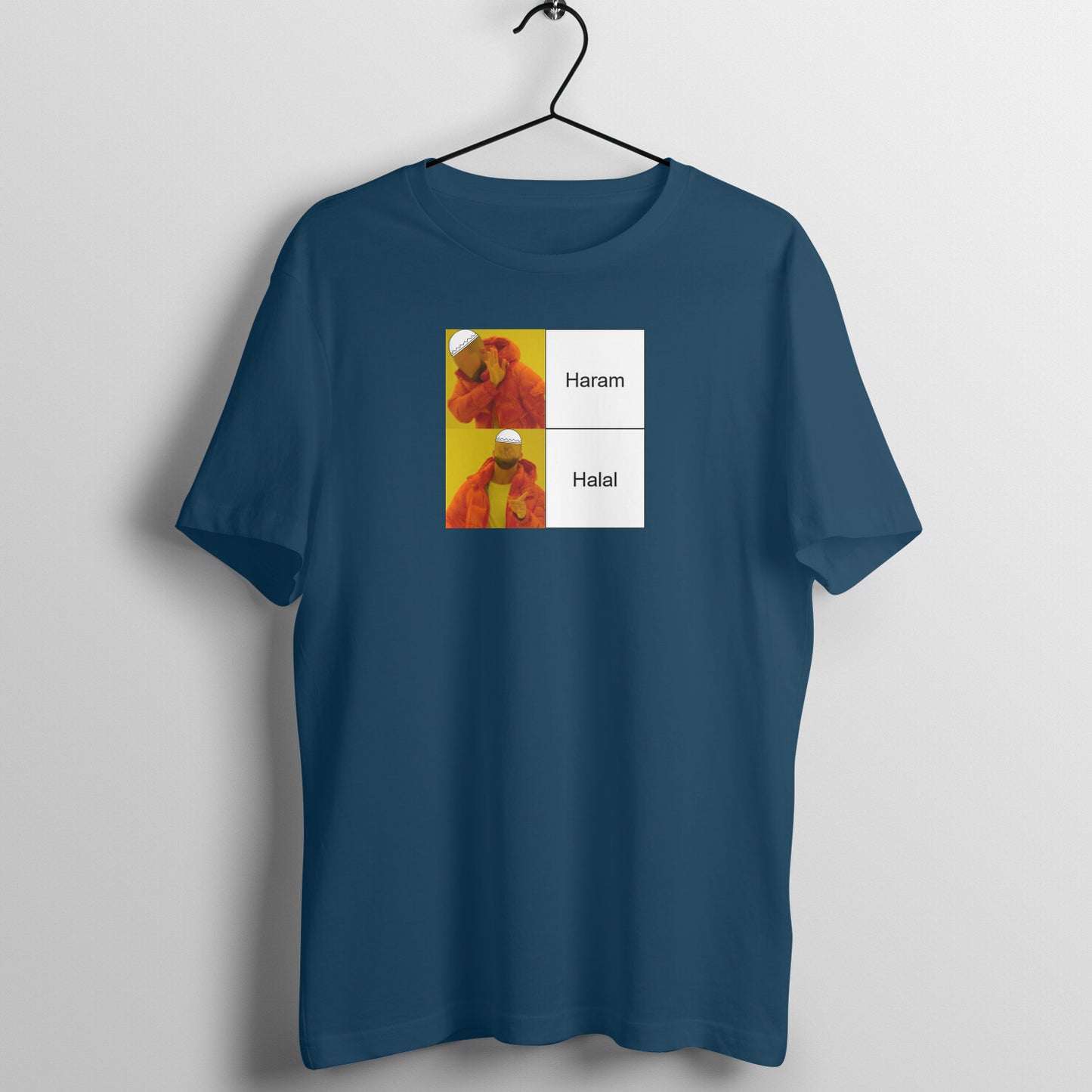 Haram Halal Meme Half Sleeves Tshirt