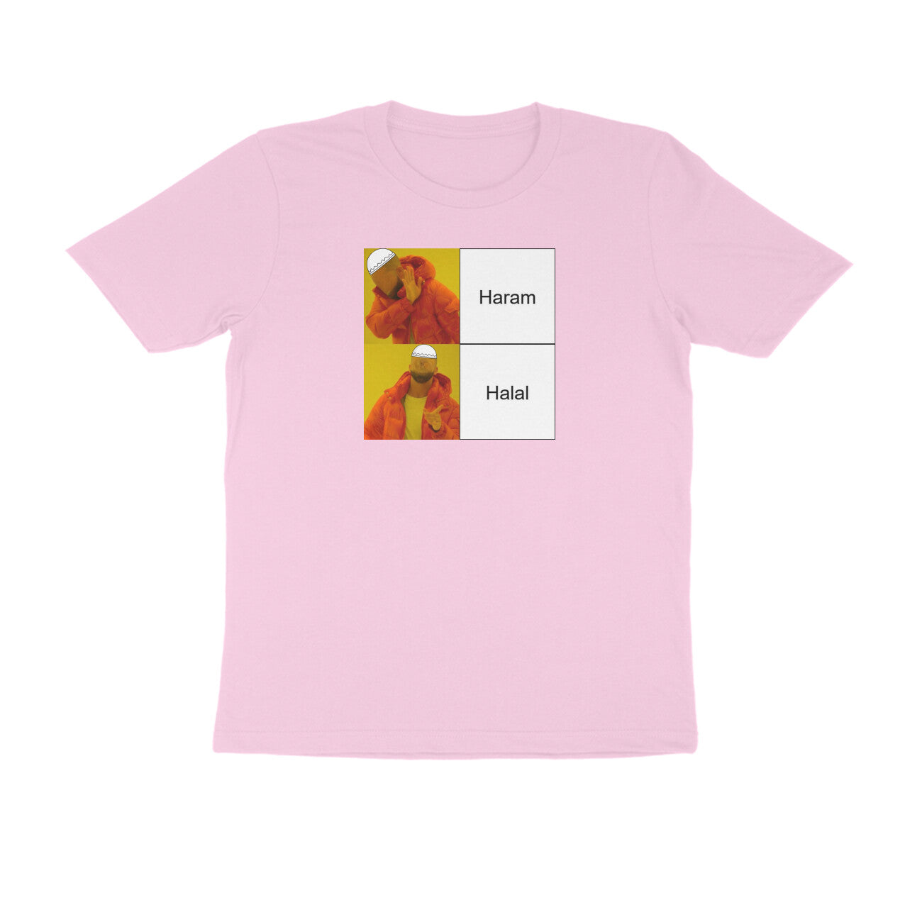 Haram Halal Meme Half Sleeves Tshirt