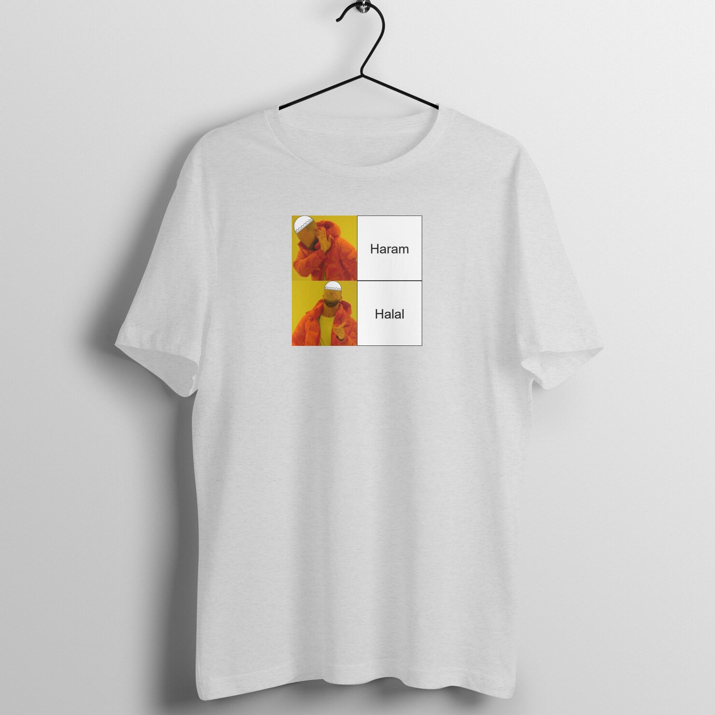 Haram Halal Meme Half Sleeves Tshirt