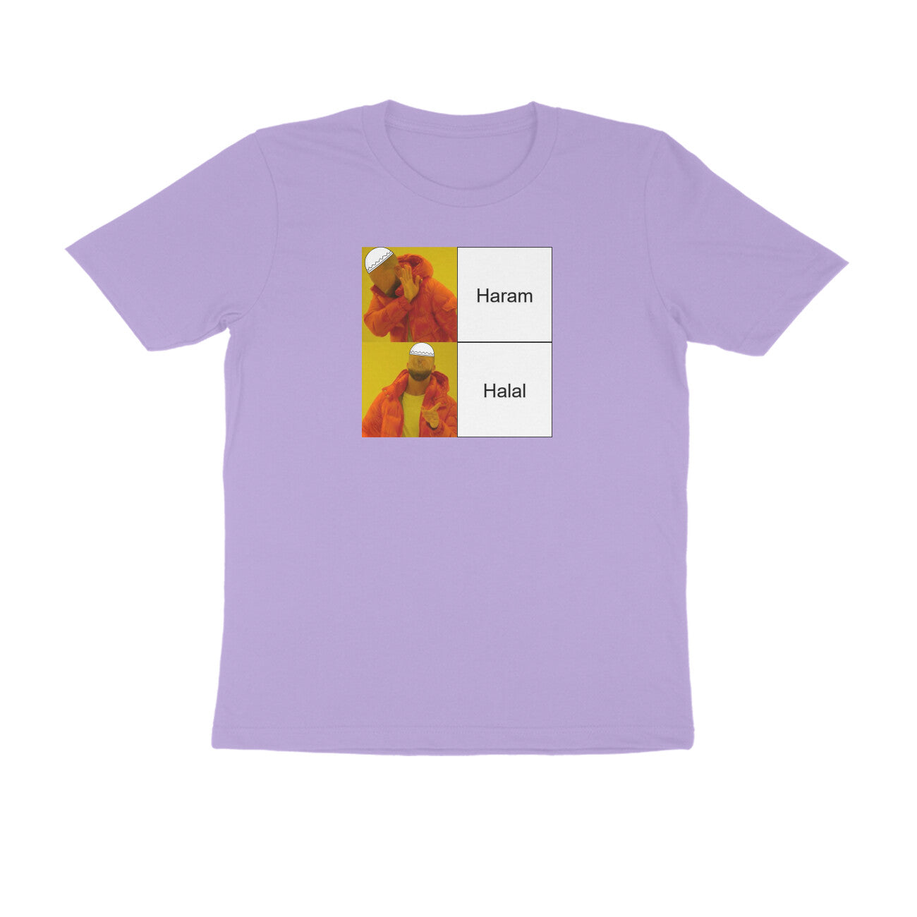 Haram Halal Meme Half Sleeves Tshirt
