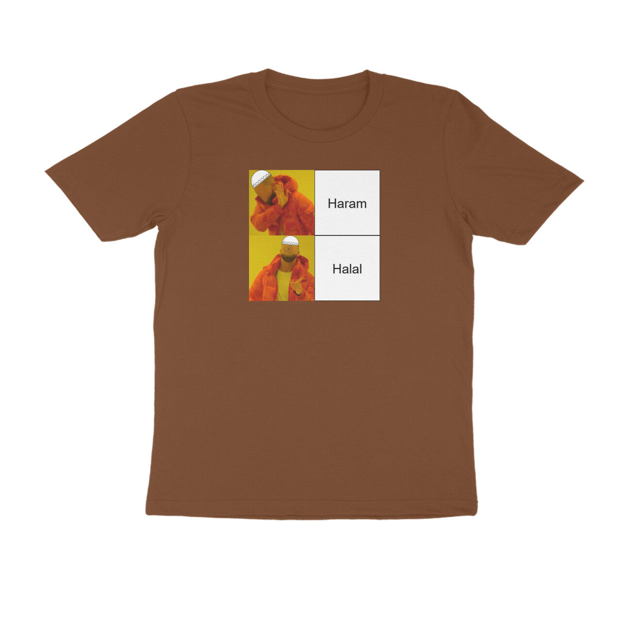 Haram Halal Meme Half Sleeves Tshirt