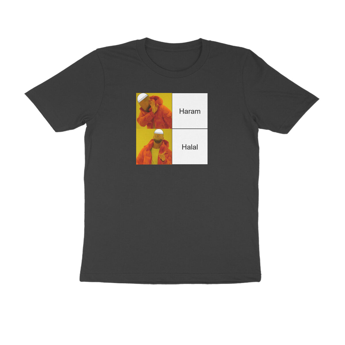 Haram Halal Meme Half Sleeves Tshirt