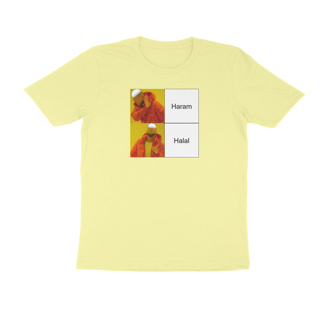Haram Halal Meme Half Sleeves Tshirt