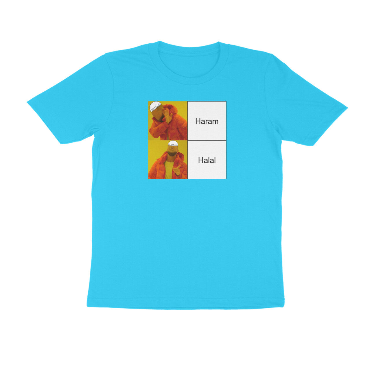 Haram Halal Meme Half Sleeves Tshirt