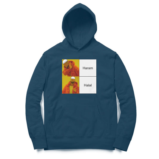 Haram Halal Meme Oversized Hoodie