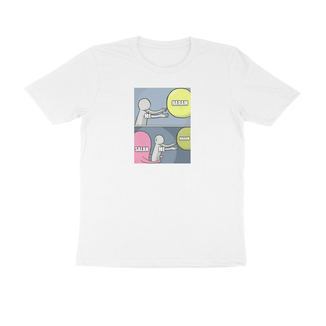 Salah Saves From Haram Meme Half Sleeves Tshirt