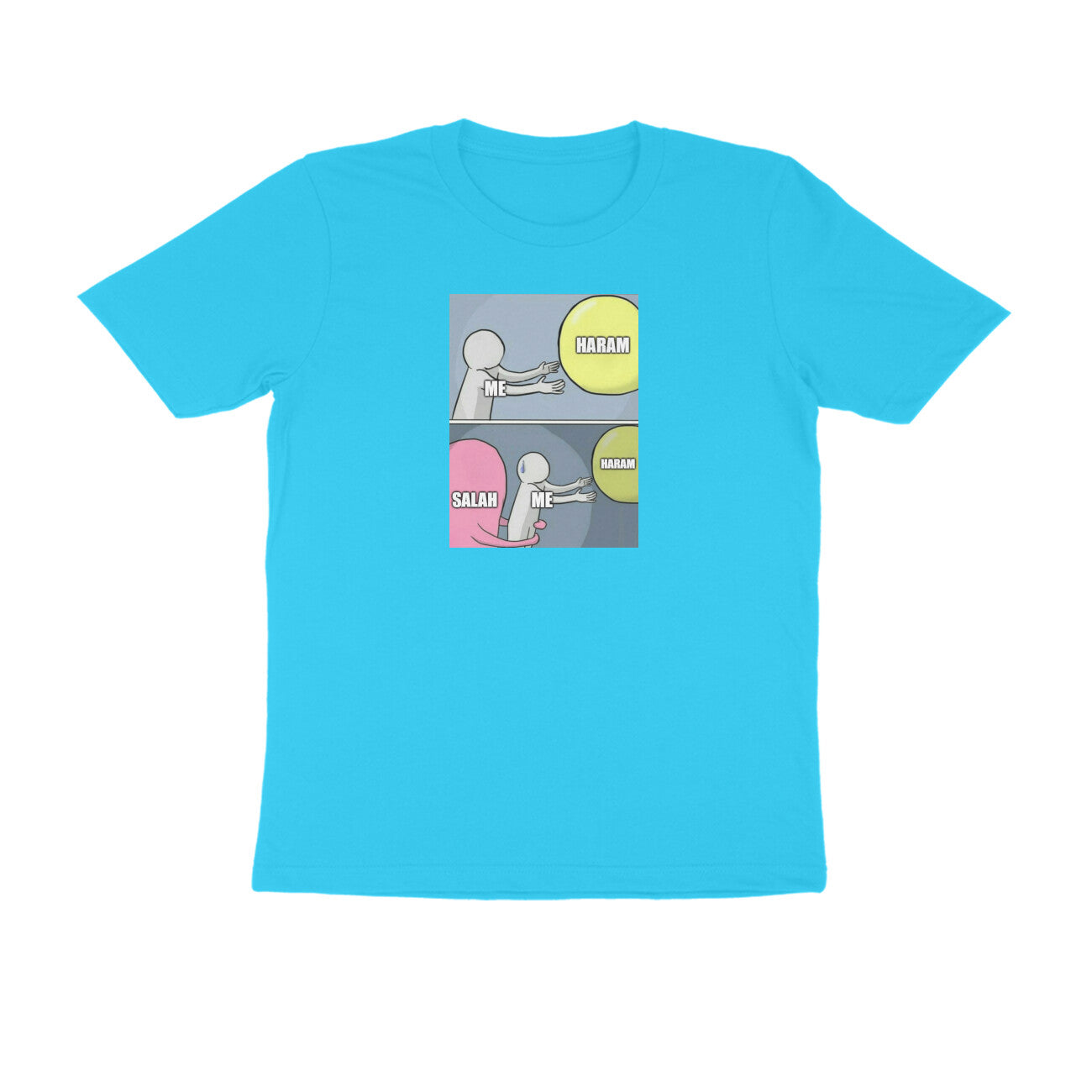 Salah Saves From Haram Meme Half Sleeves Tshirt