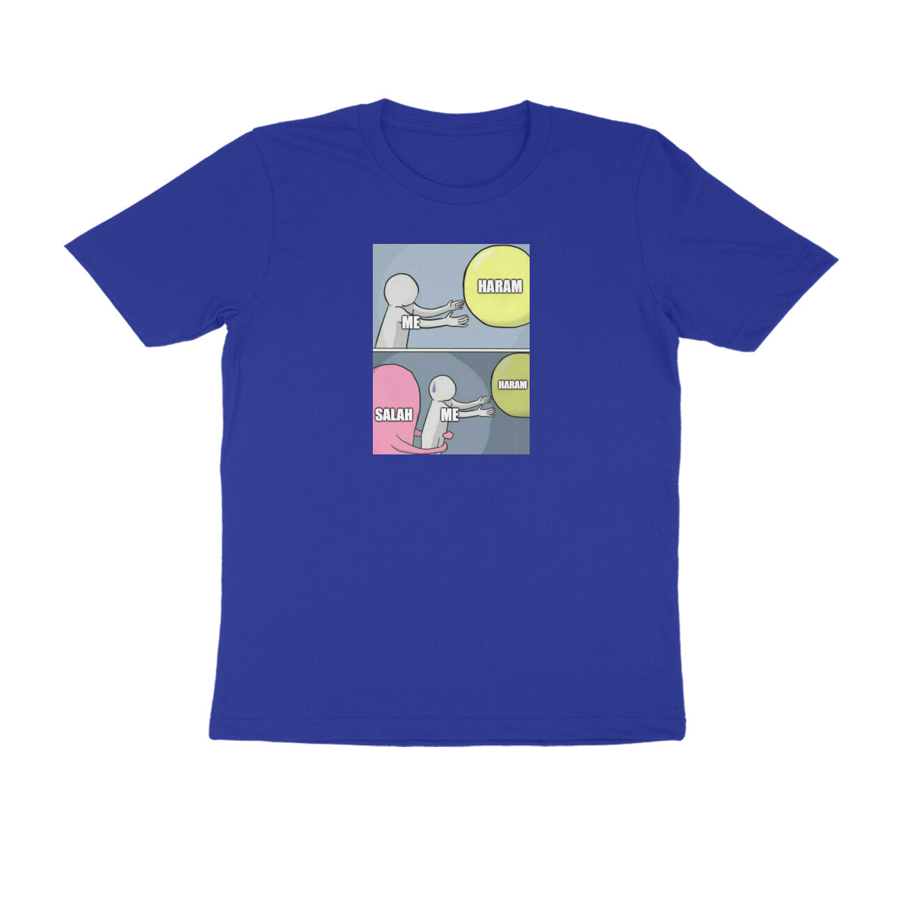 Salah Saves From Haram Meme Half Sleeves Tshirt