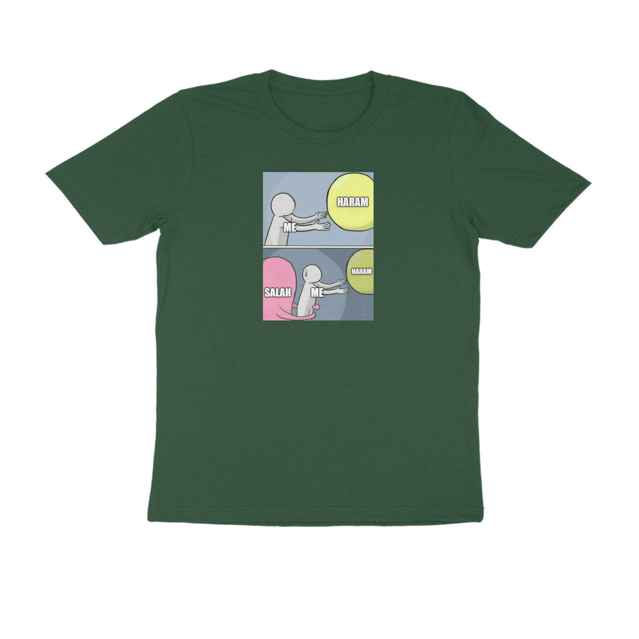Salah Saves From Haram Meme Half Sleeves Tshirt