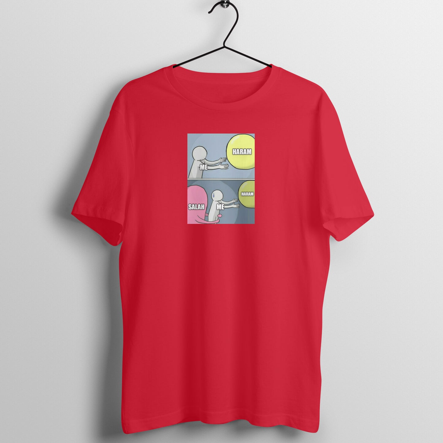 Salah Saves From Haram Meme Half Sleeves Tshirt