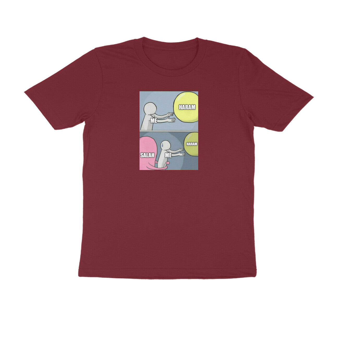 Salah Saves From Haram Meme Half Sleeves Tshirt