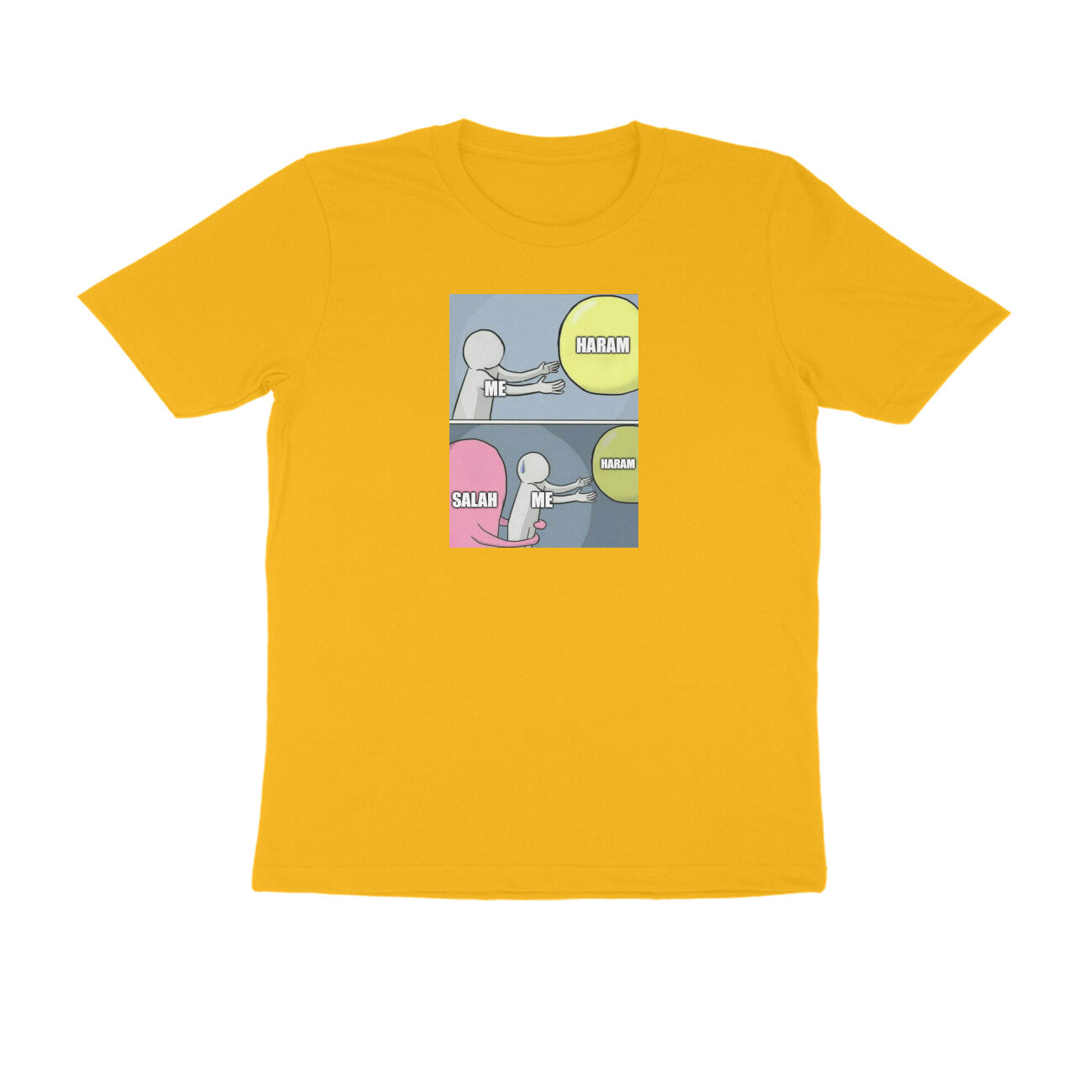 Salah Saves From Haram Meme Half Sleeves Tshirt