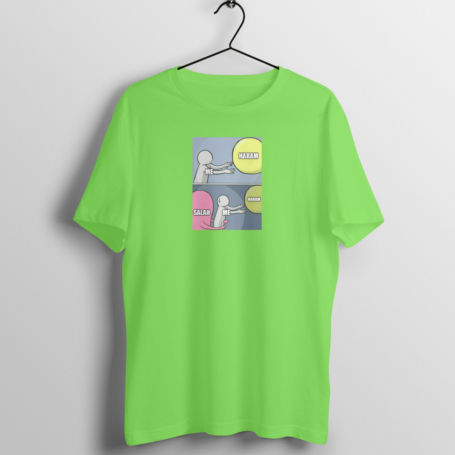 Salah Saves From Haram Meme Half Sleeves Tshirt