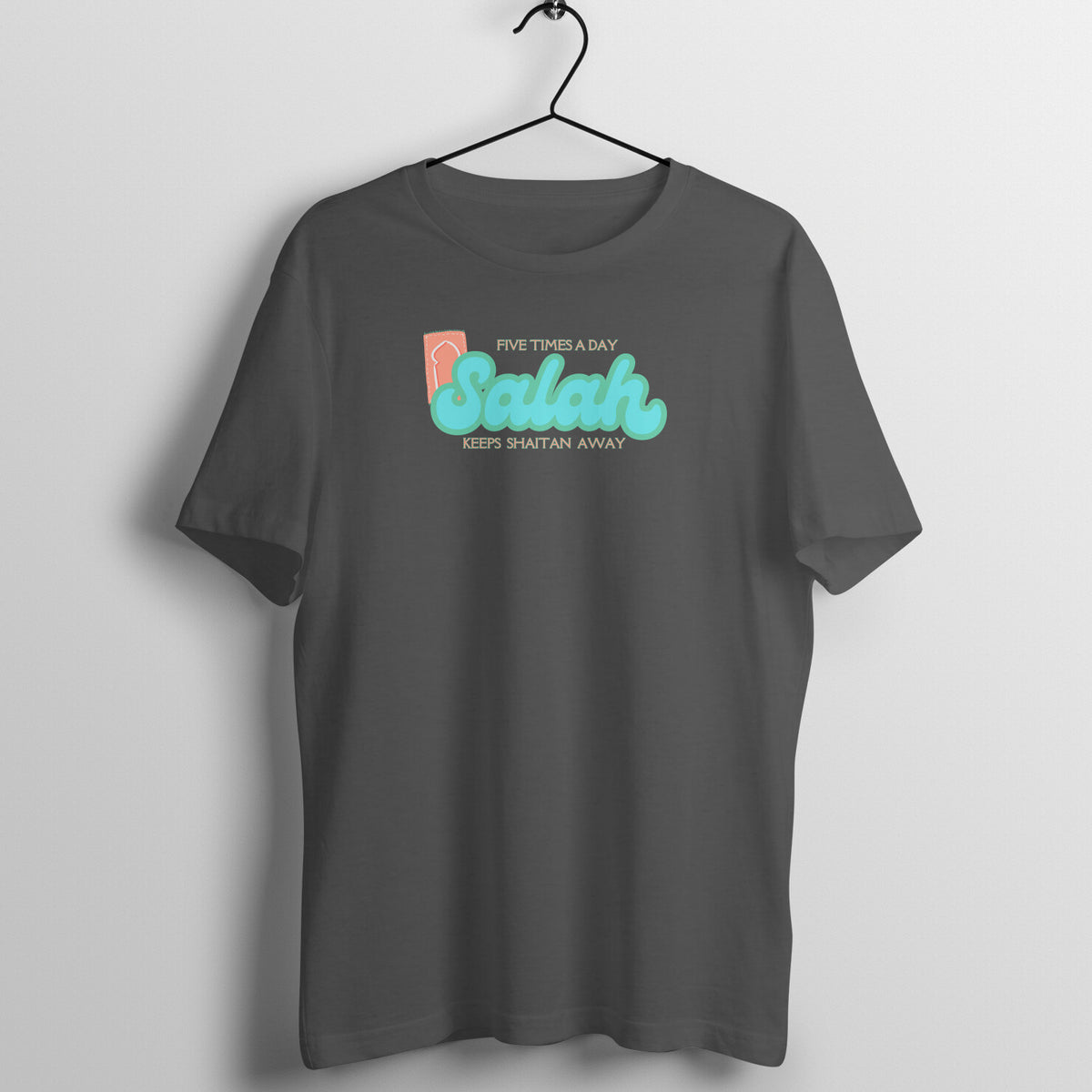 Salah Five Times A Day Keeps Shaitan Away Half Sleeve Tshirt