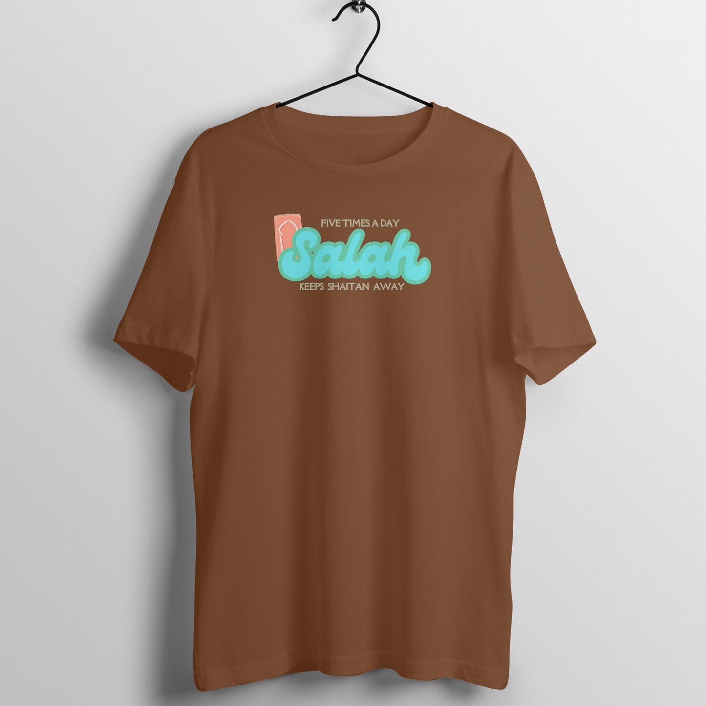 Salah Five Times A Day Keeps Shaitan Away Half Sleeve Tshirt