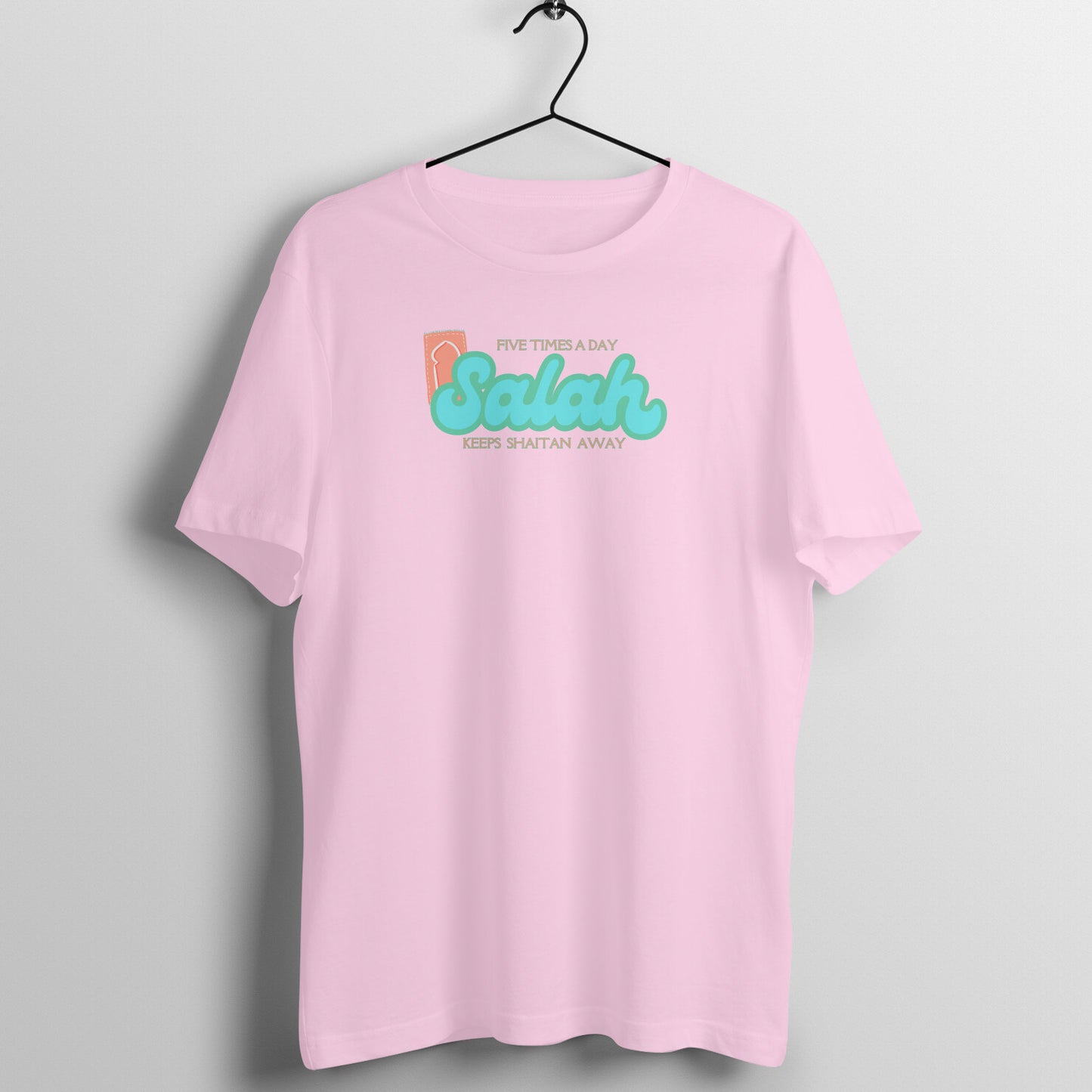 Salah Five Times A Day Keeps Shaitan Away Half Sleeve Tshirt