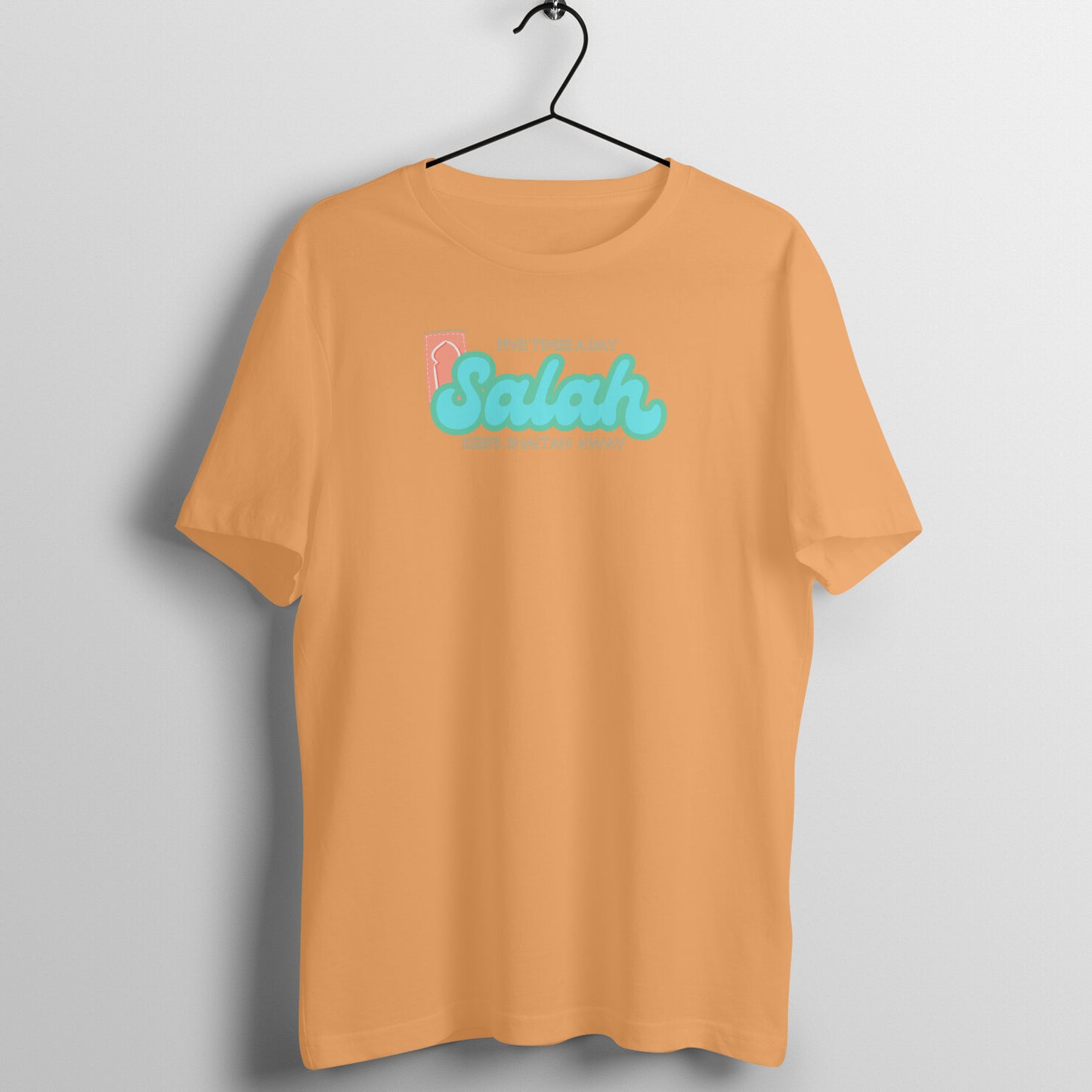 Salah Five Times A Day Keeps Shaitan Away Half Sleeve Tshirt