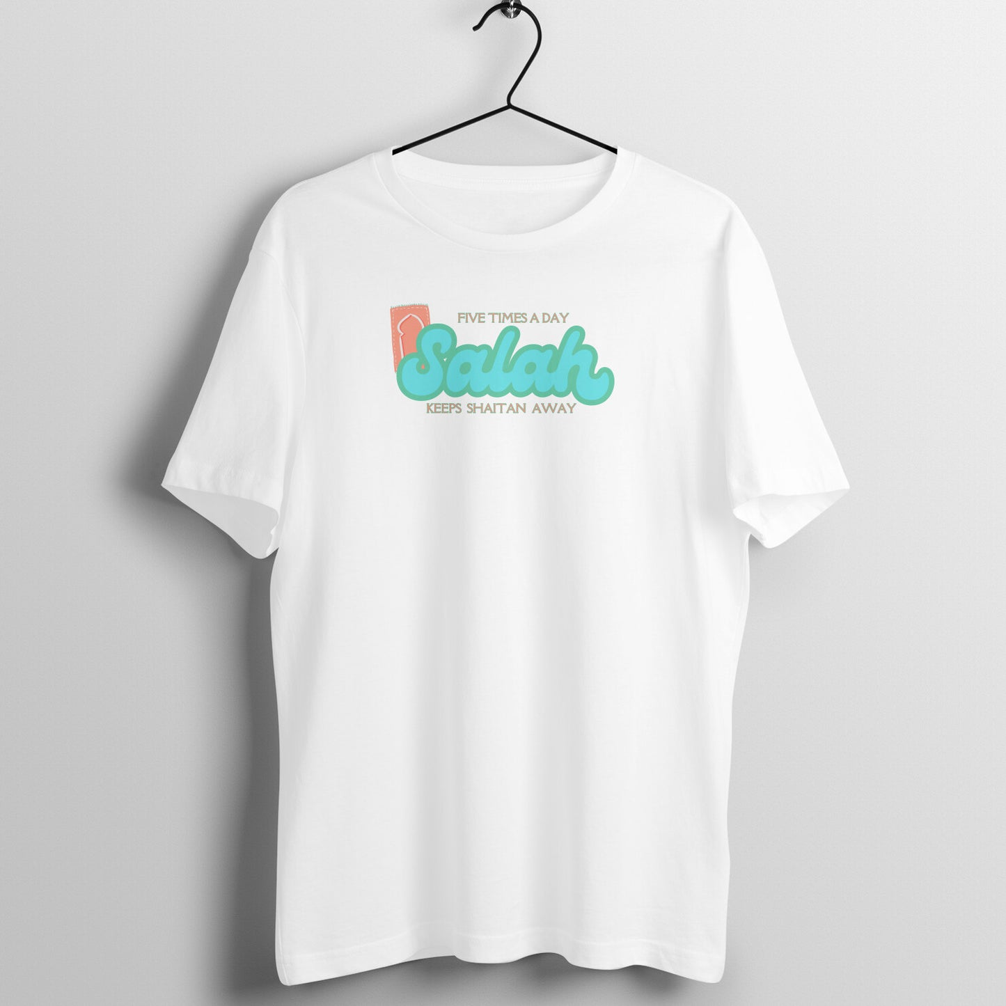 Salah Five Times A Day Keeps Shaitan Away Half Sleeve Tshirt