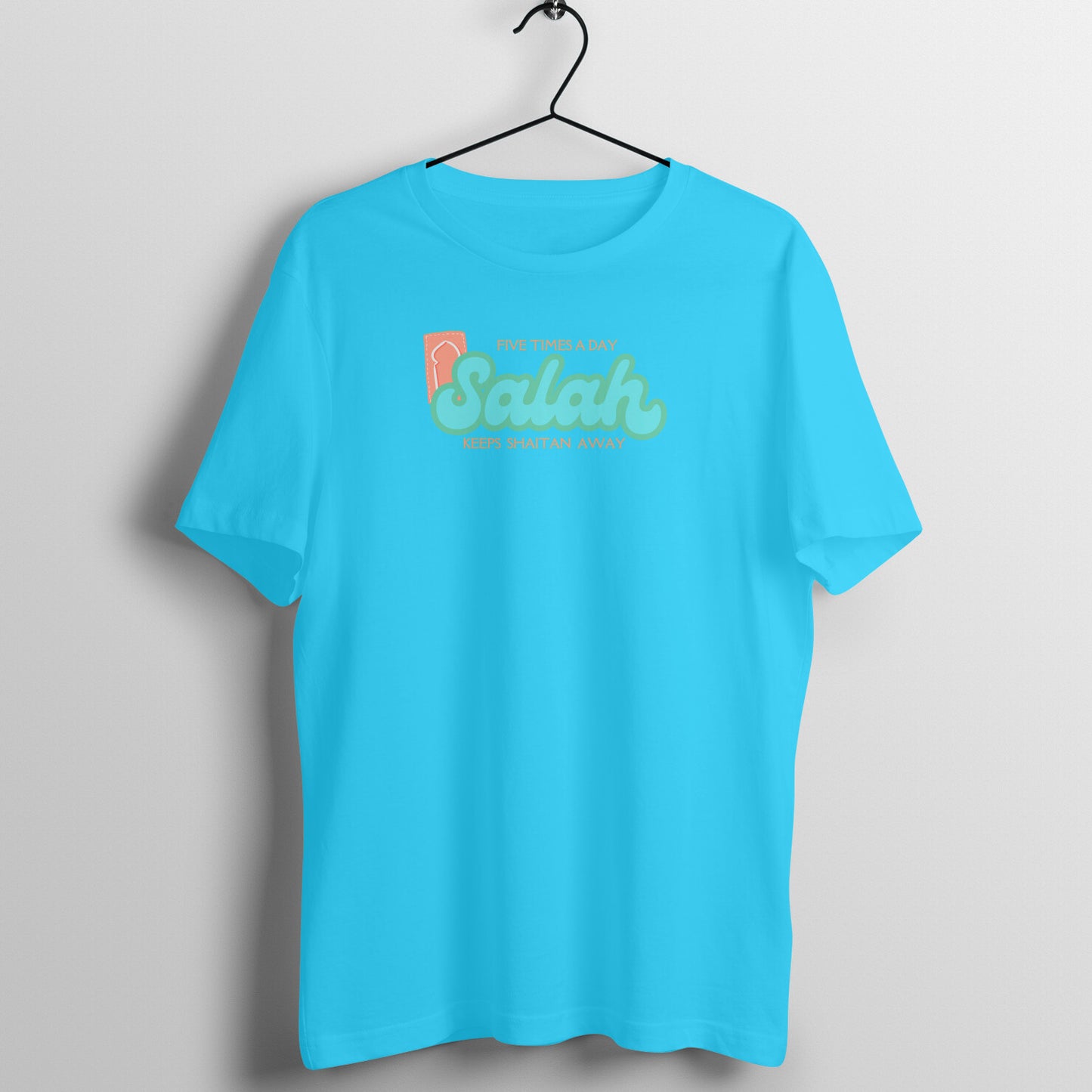 Salah Five Times A Day Keeps Shaitan Away Half Sleeve Tshirt