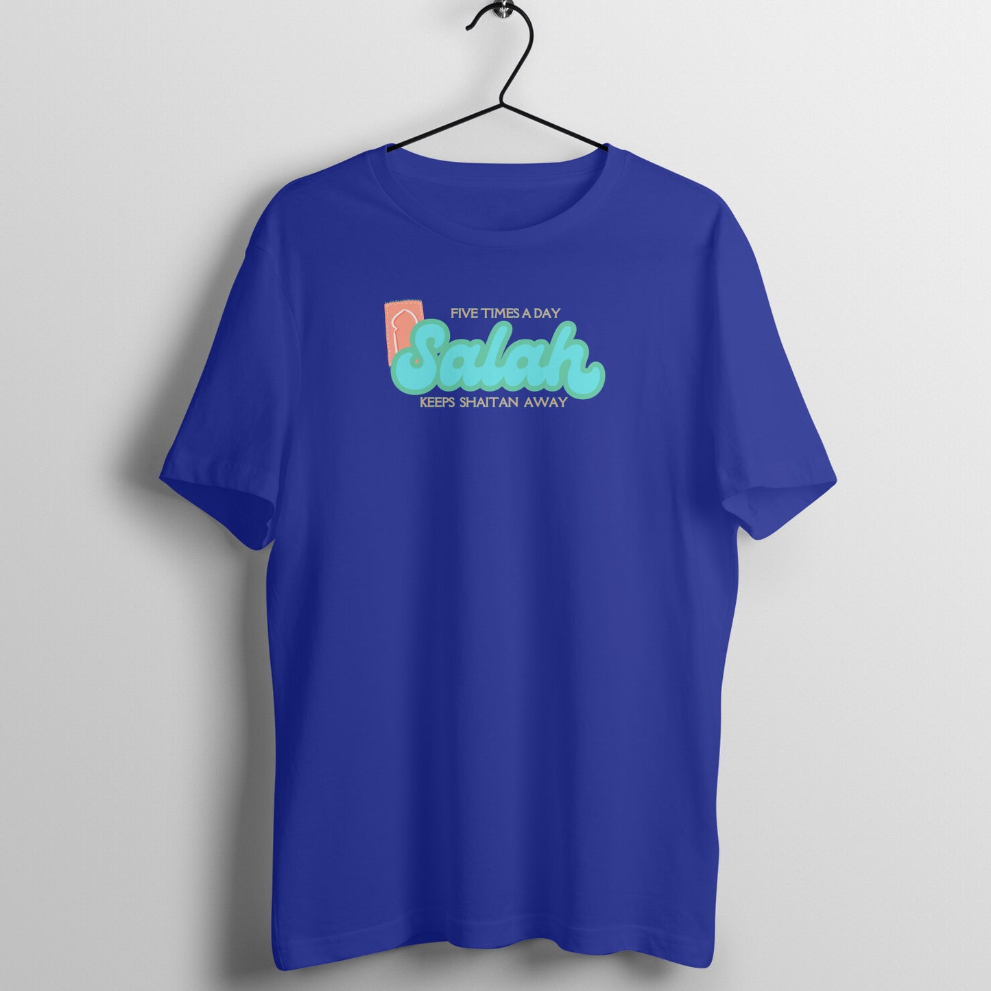 Salah Five Times A Day Keeps Shaitan Away Half Sleeve Tshirt