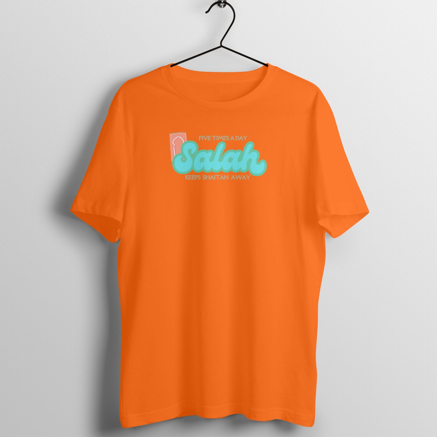 Salah Five Times A Day Keeps Shaitan Away Half Sleeve Tshirt