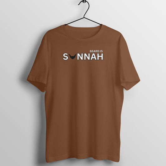 Beard Is Sunnah Half Sleeves Tshirt