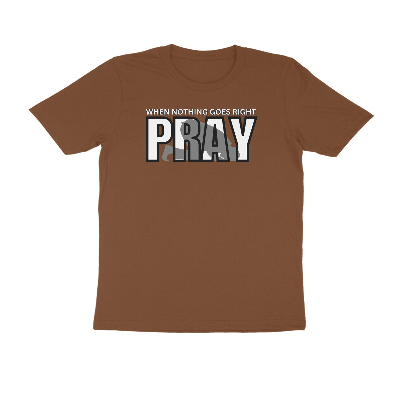When Nothing Goes Right Pray Half Sleeves Tshirt