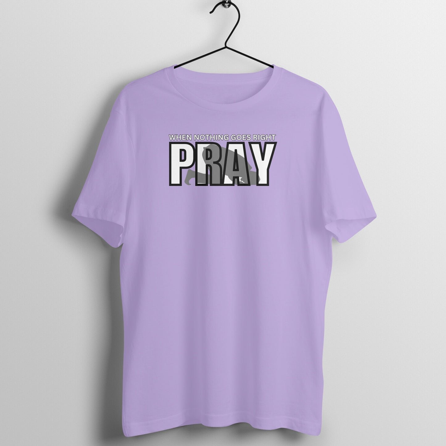 When Nothing Goes Right Pray Half Sleeves Tshirt
