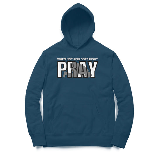 When Nothing Goes Right Pray Oversized Hoodie