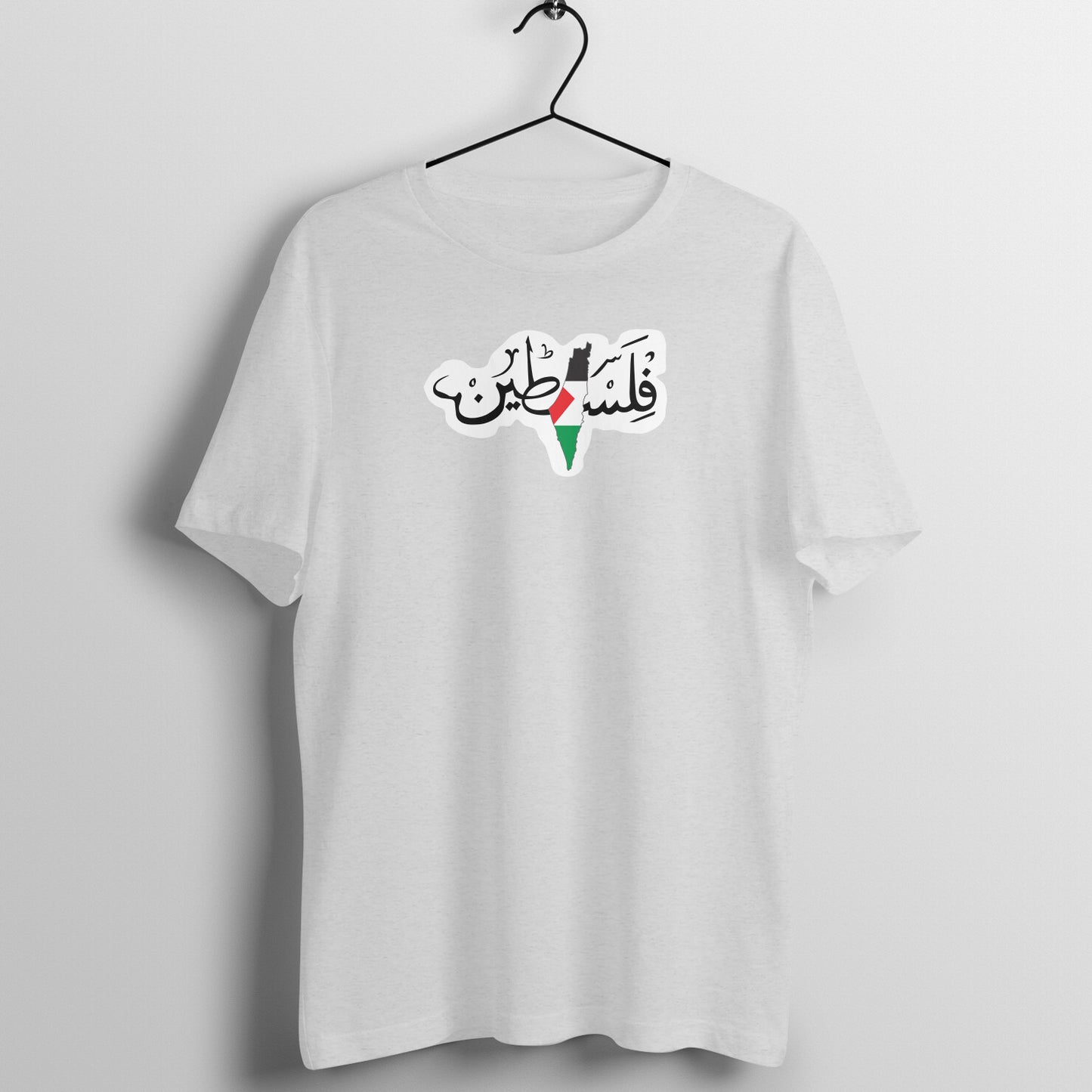 Palestine Map Flag Arabic Half Sleeves Tshirt