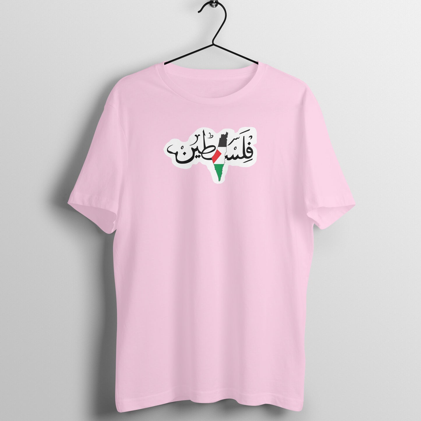 Palestine Map Flag Arabic Half Sleeves Tshirt