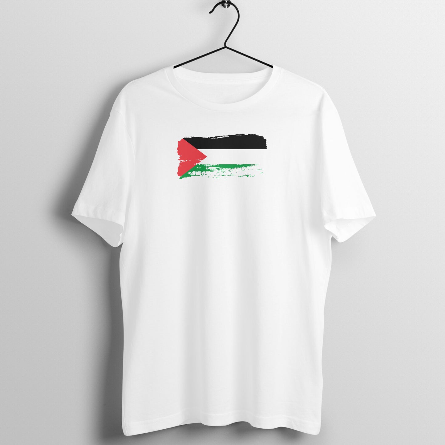 Palestine Flag Paste Half Sleeves Tshirt