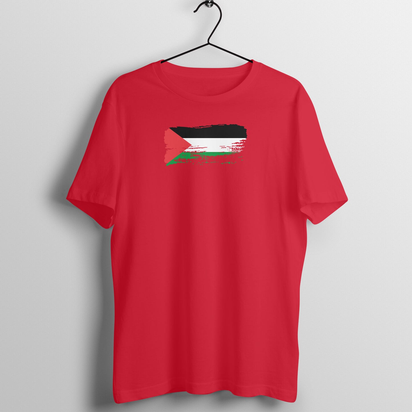 Palestine Flag Paste Half Sleeves Tshirt