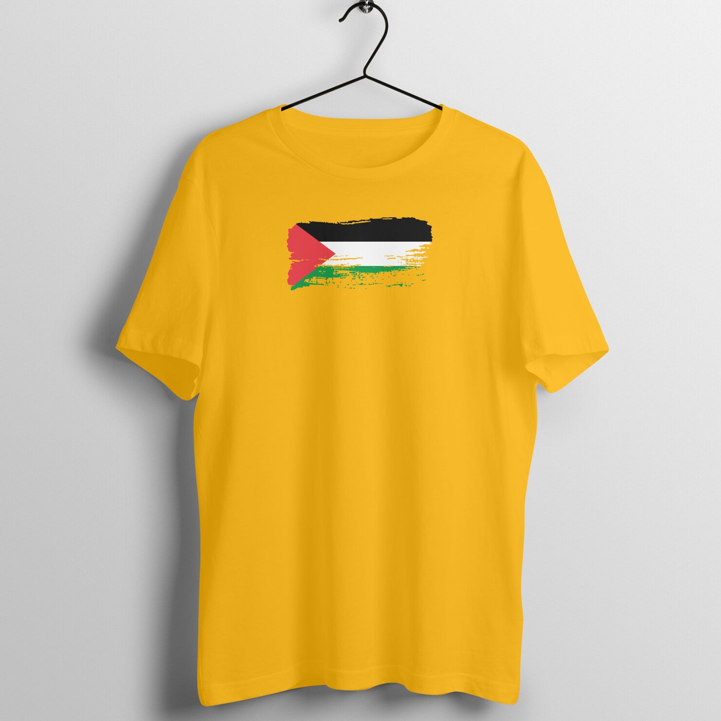 Palestine Flag Paste Half Sleeves Tshirt