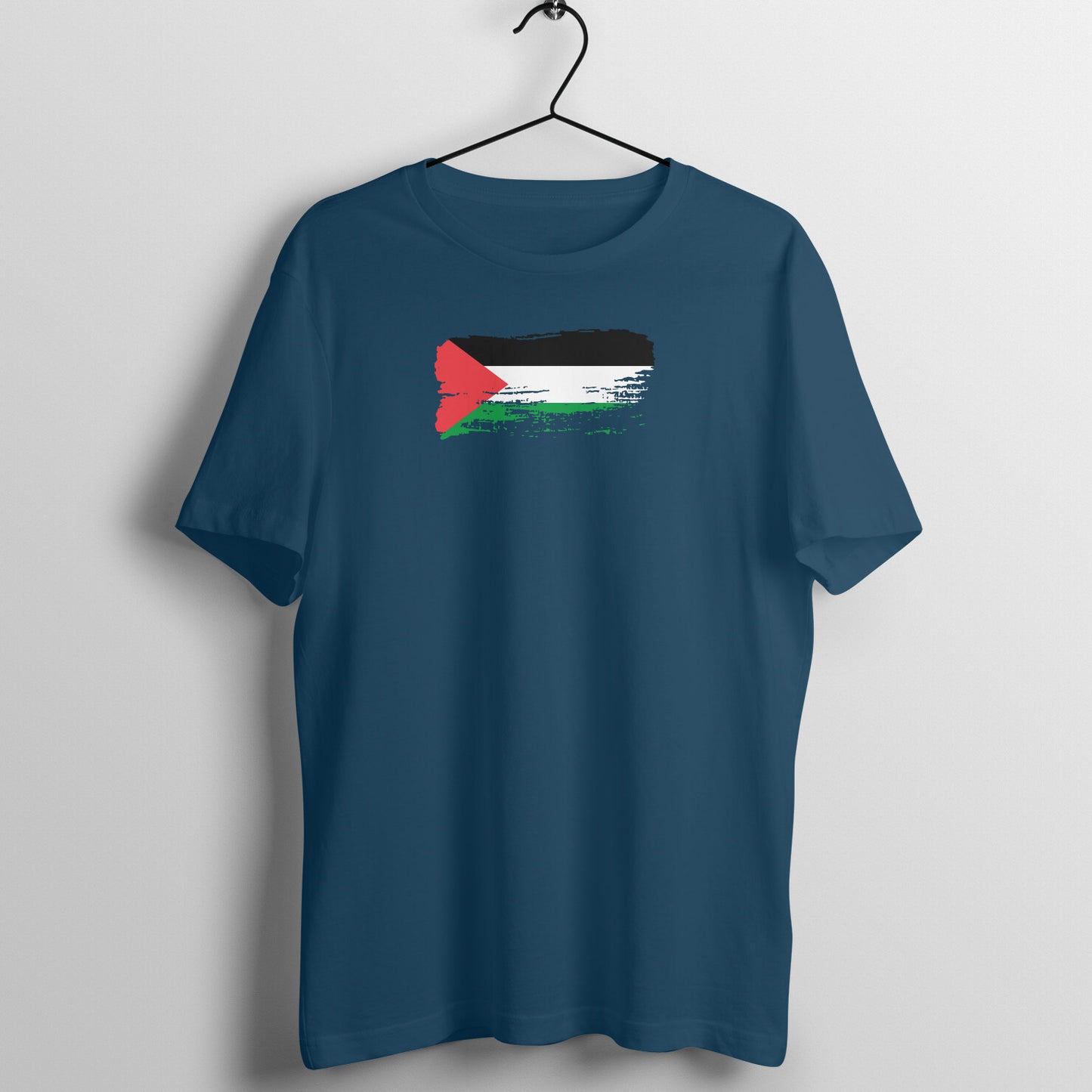 Palestine Flag Paste Half Sleeves Tshirt