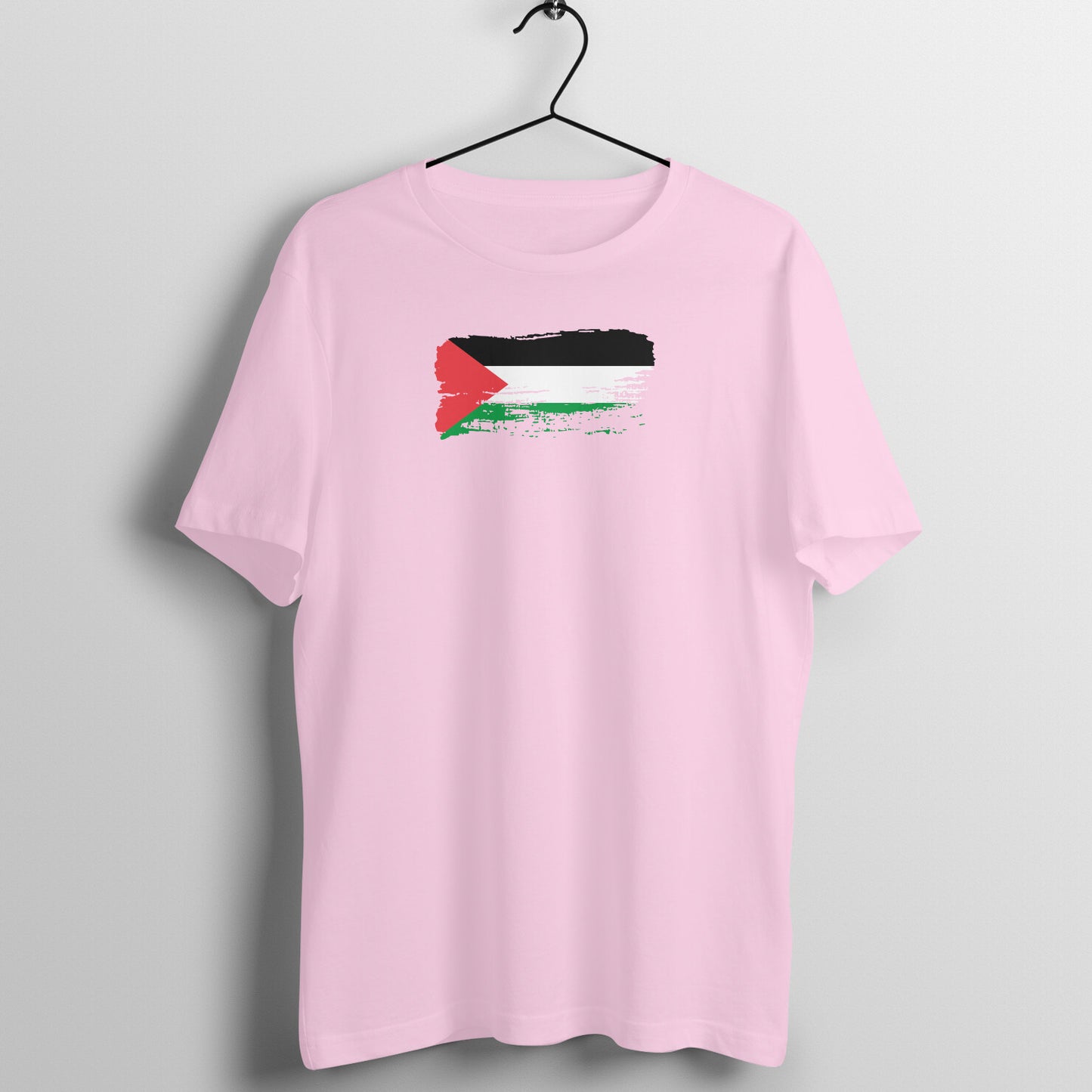 Palestine Flag Paste Half Sleeves Tshirt