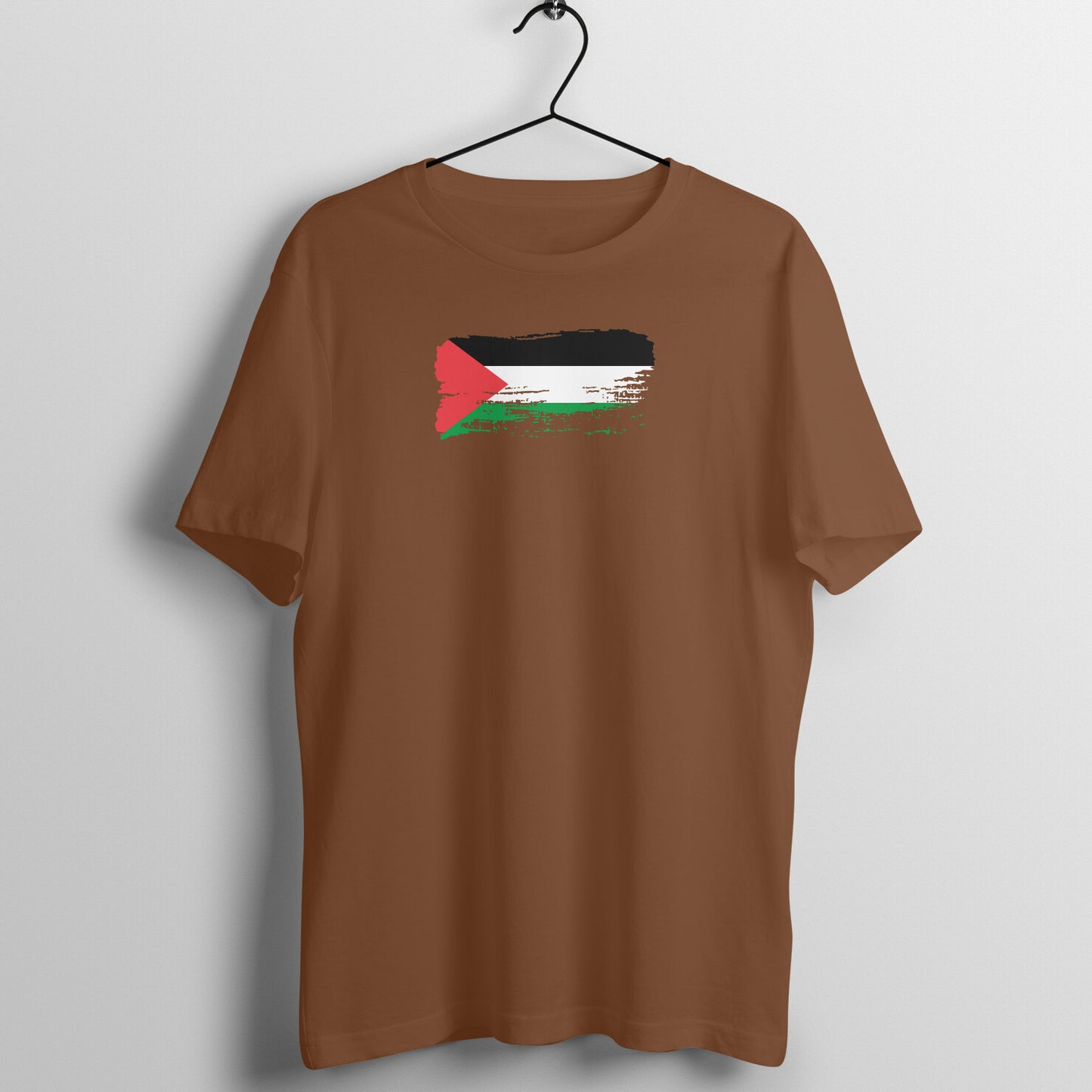 Palestine Flag Paste Half Sleeves Tshirt