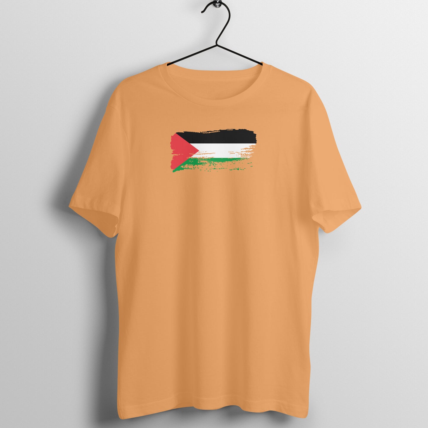 Palestine Flag Paste Half Sleeves Tshirt