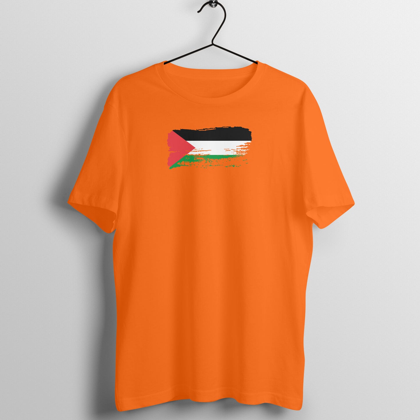 Palestine Flag Paste Half Sleeves Tshirt